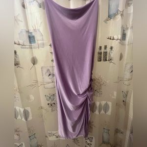 MistyRose- Long Satin Dress
